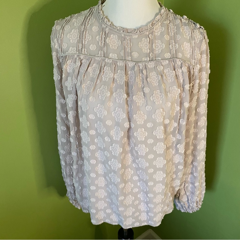 Aritzia Wilfred Lourdes Floral Lace Blouse